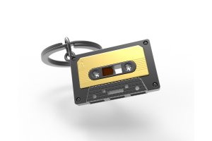 MTM Klíčenka kazeta audio vintage